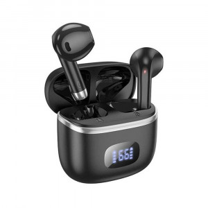 Casti Bluetooth 5.3 True Wireless cu Display Digital - Hoco (EQ1) - Black - Img 1