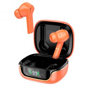 Casti Wireless Bluetooth 5.3 - Hoco (EW18) - Orange - Img 1
