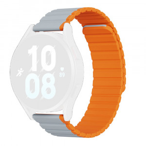 Curea pentru Huawei Watch GT 2 (46mm)/GT 2 Pro/GT 3 Pro (46mm)/Ultimate, Xiaomi Watch S1 - Dux Ducis LD Series - Grey / Orange - Img 1