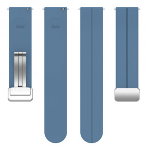 Curea pentru Samsung Galaxy Watch 4/5/Active 2, Huawei Watch GT 3 (42mm)/GT 3 Pro (43mm) - Techsuit Watchband (W011) - Blue - Img 3