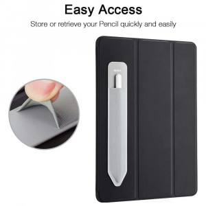 ESR - Pen Holder - for 1st and 2nd Gen, PU Leather, Lycra, Adhesive Attached - Grey - Img 2