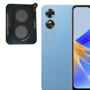 Folie Camera pentru Oppo A58 / A78 - Techsuit Full Camera Glass - Black - Img 4