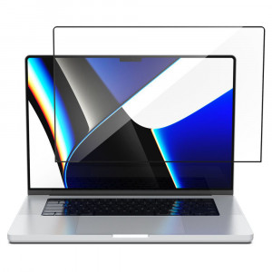 Folie pentru Macbook Pro 16" (2021 / 2022 / 2023) - Spigen Glas.tR Slim - Black - Img 2