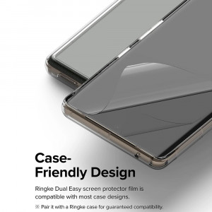 Folie protectie telefon Google Pixel 7 Pro (set 2) - Ringke Dual Easy Full - Clear - Img 4