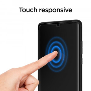 Folie protectie telefon Huawei P30 Pro / P30 Pro New Edition - Spigen Glas.TR Slim - Black - Img 3