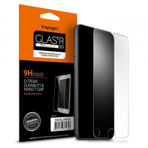 Folie protectie telefon iPhone 7 / 8 / SE 2020 / SE 2022 - Spigen Glas.TR Slim - Clear - Img 1