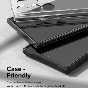 Folie protectie telefon Samsung Galaxy S23 Ultra (set 2) - Ringke Dual Easy WingFull - Clear - Img 3