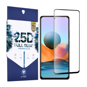 Folie protectie telefon Xiaomi Redmi Note 10 Pro / Note 10 Pro Max - Lito 2.5D FullGlue Glass - Black - Img 1