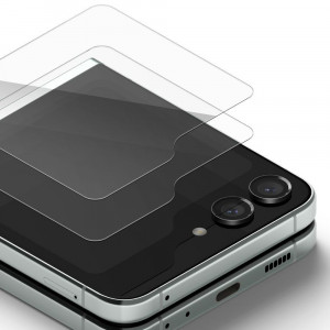 Folie telefon Samsung Galaxy Z Flip5 (set 2) - Ringke Cover Display Tempered Glass - Clear - Img 1