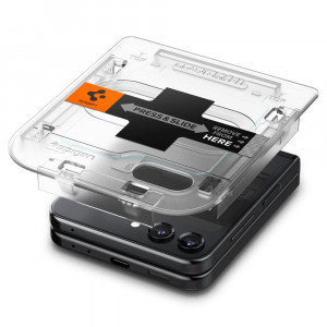 Folie telefon Samsung Galaxy Z Flip5 (set 2) - Spigen Glas.TR EZ FIT - Clear - Img 4