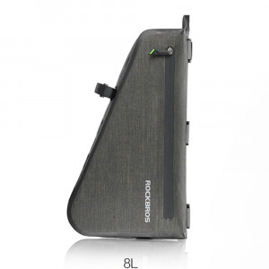 Geanta pentru Bicicleta 8l, 40x23x6cm - RockBros Front Frame (AS-017-1) - Black - Img 4