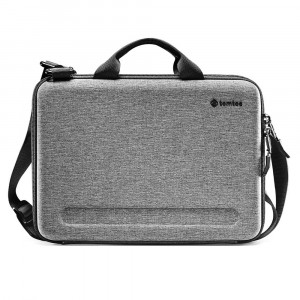 Geanta pentru Macbook Pro 16 si iPad Pro 12.9 - Tomtoc FancyCase Laptop Shoulder Bag (A25F2G2) - Gray - Img 3