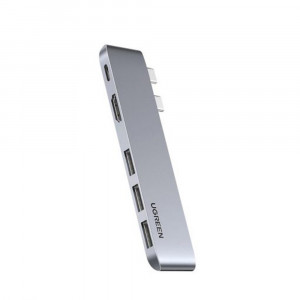 Hub 3xUSB, 3xUSB-C, HDMI, PD100W - Ugreen (60559) - Gray - Img 2