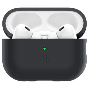 Husa pentru Apple AirPods Pro 1 / 2 - Spigen Silicone Fit - Black - Img 2