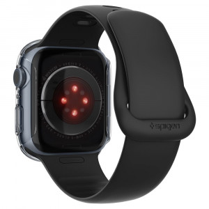 Husa pentru Apple Watch 7 45mm - Spigen Thin Fit - Crystal Clear - Img 2