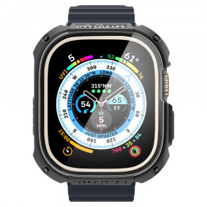 Husa pentru Apple Watch Ultra - Spigen Tough Armor - Black - Img 3