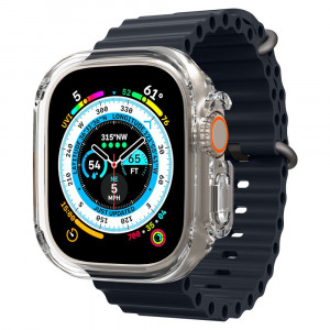 Husa pentru Apple Watch Ultra - Spigen Ultra Hybrid - Crystal Clear - Img 4