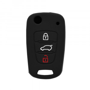 Husa pentru cheie Kia Sportage/Hyundai Elantra - Techsuit Car Key Case (1003.01) - Black - Img 1