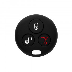 Husa pentru cheie Smart Fortwo,/Forfour (450, 451, 452) City - Techsuit Car Key Case (1008.10) - Black - Img 1