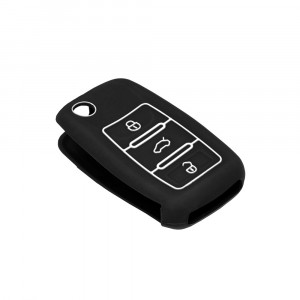 Husa pentru cheie VW Passat (B5, B6)/Skoda/Seat - Techsuit Car Key Case (2001.05) - White - Img 3