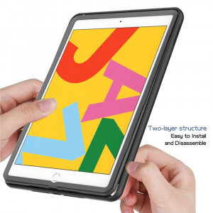 Husa tableta iPad 10.2 (2019 / 2020 / 2021) + Folie - Techsuit Defense360 Pro - Black - Img 4