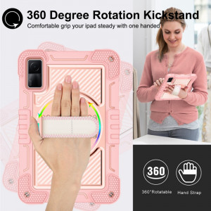 Husa tableta Xiaomi Redmi Pad - Techsuit StripeShell 360 - Pink - Img 3