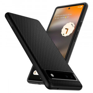 Husa telefon Google Pixel 6a - Spigen Liquid Air - Matte Black - Img 2