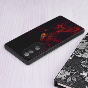 Husa telefon Honor 70 - Techsuit Glaze Series - Red Nebula - Img 4