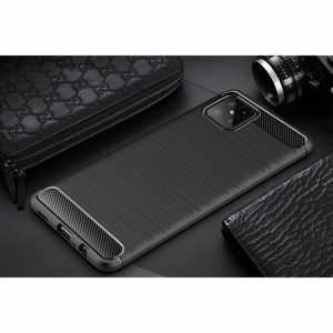 Husa telefon Honor X8 - Techsuit Carbon Silicone - Black - Img 3