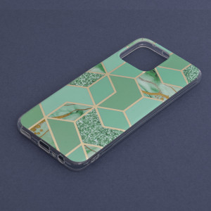 Husa telefon Honor X8 - Techsuit Marble Series - Green Hex - Img 2