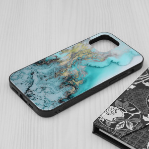 Husa telefon iPhone 12 / 12 Pro - Techsuit Glaze Series - Blue Ocean - Img 3