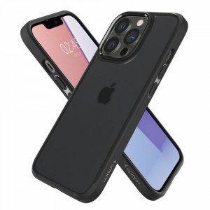 Husa telefon iPhone 13 Pro Max - Spigen Ultra Hybrid - Frost Black - Img 1