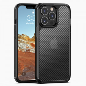 Husa telefon iPhone 13 Pro Max - Techsuit Carbon Fuse - Black - Img 2
