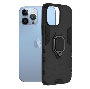 Husa telefon iPhone 13 Pro Max - Techsuit Silicone Shield - Black - Img 1