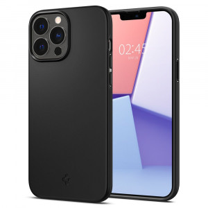 Husa telefon iPhone 13 Pro - Spigen Thin Fit - Black