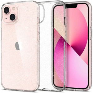 Husa telefon iPhone 13 - Spigen Liquid Crystal Glitter - Crystal Quartz