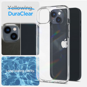 Husa telefon iPhone 14 + 2x Folie - Spigen Crystal Pack 360 - Crystal Clear - Img 2