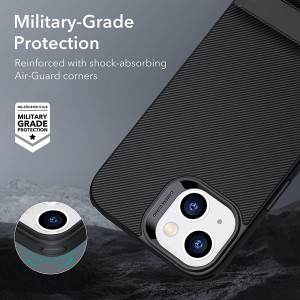 Husa telefon iPhone 14 Plus - ESR Air Shield Boost Kickstand - Translucent Black - Img 3