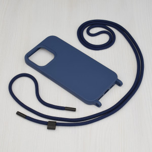 Husa telefon iPhone 14 Pro Max - Techsuit Crossbody Lanyard - Blue - Img 2
