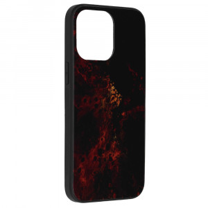 Husa telefon iPhone 14 Pro Max - Techsuit Glaze Series - Red Nebula - Img 2