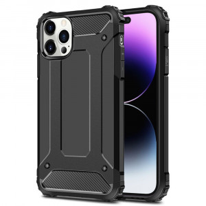 Husa telefon iPhone 14 Pro Max - Techsuit Hybrid Armor - Black - Img 1