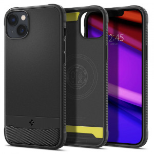 Husa telefon iPhone 14 - Spigen Rugged Armor MagSafe - Black - Img 2
