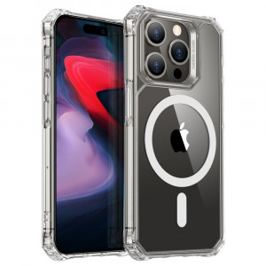 Husa telefon iPhone 15 Pro - ESR Air Armor HaloLock - Clear - Img 2