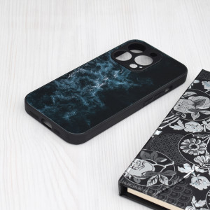 Husa telefon iPhone 15 Pro Max - Techsuit Glaze Series - Blue Nebula - Img 4