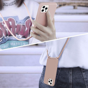 Husa telefon iPhone 15 - Techsuit Crossbody Lanyard - Pink - Img 4