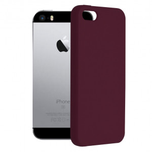 Husa telefon iPhone 5 / 5s / SE - Techsuit Soft Edge Silicone - Plum Violet - Img 1