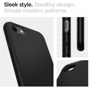 Husa telefon iPhone 7 / 8 / SE 2, SE 2020 / SE 3, SE 2022 - Spigen Liquid Air - Black - Img 4