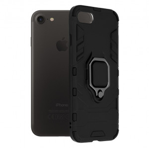 Husa telefon iPhone 7 / 8 / SE 2, SE 2020 / SE 3, SE 2022 - Techsuit Silicone Shield - Black - Img 1
