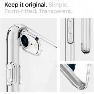 Husa telefon iPhone 7 / 8 / SE 2 / SE 2020 - Spigen Ultra Hybrid - Clear - Img 2