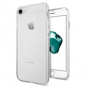 Husa telefon iPhone 7 / 8 / SE 2 / SE 3 - Spigen Liquid Crystal Glitter - Crystal Quartz - Img 1